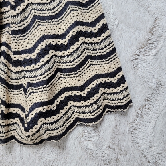 ✨️CL Max Edition Cream Multicolor Scallop Lace Detail A Line Skirt Size S - Picture 6 of 10